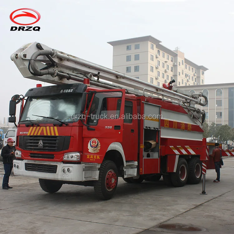 HOWO 6*4 10000litros carros de fogo da escada de antena 10Socorros cbm  petroleiro de água caminhão de combate a incêndios - China Escada de antena  do caminhão de incêndio, Antena Escada de incêndio