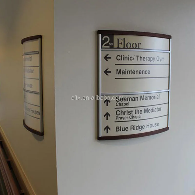 Настенный алюминиевый профиль офисный металлический дверной знак дверная