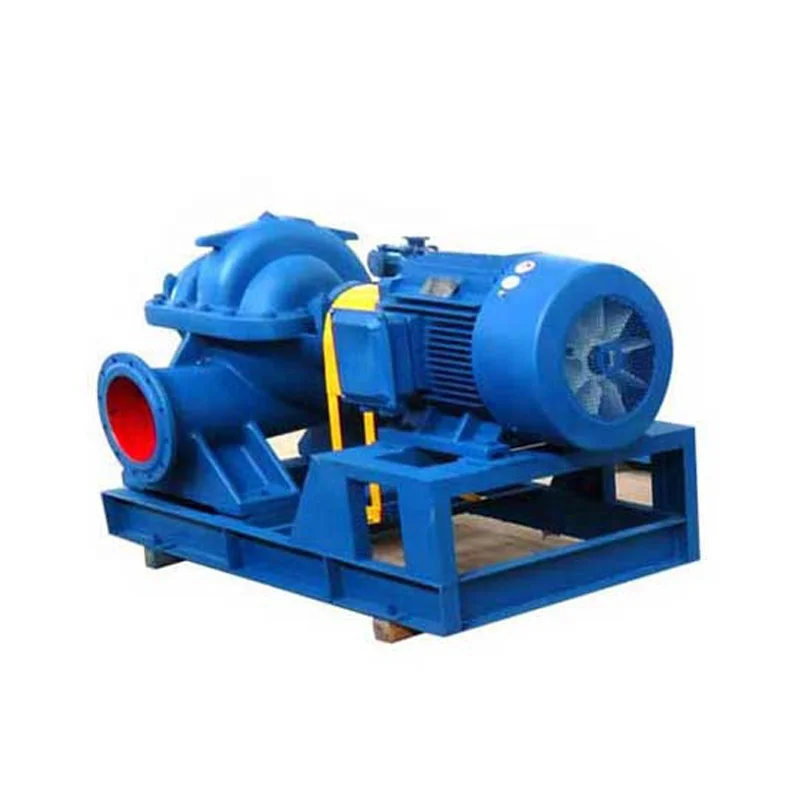 High Flow Rate Double Suction Centrifugal Water Pump With Electric Motor or Diesel Engine