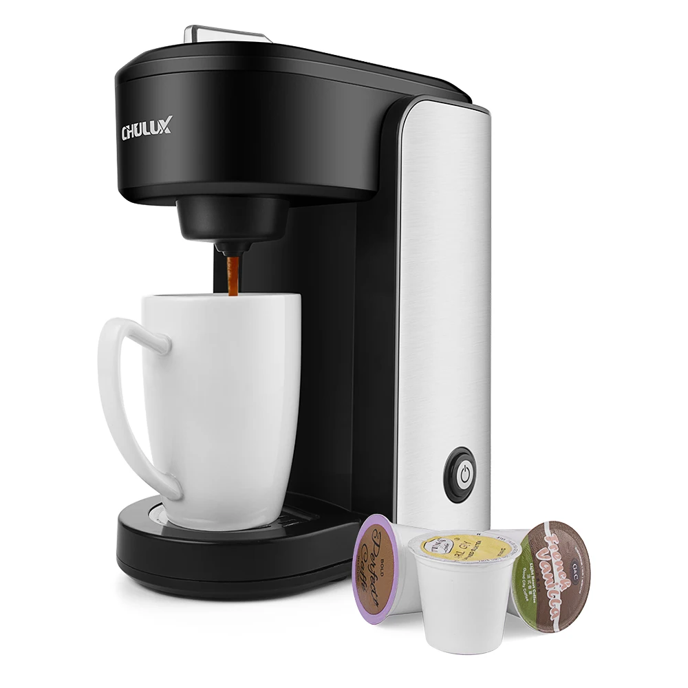 1058 DESIGNS Tazza Da Caffè Con Paraspruzzi - Compatibile Con Keurig E Macchine Monodose - Nero