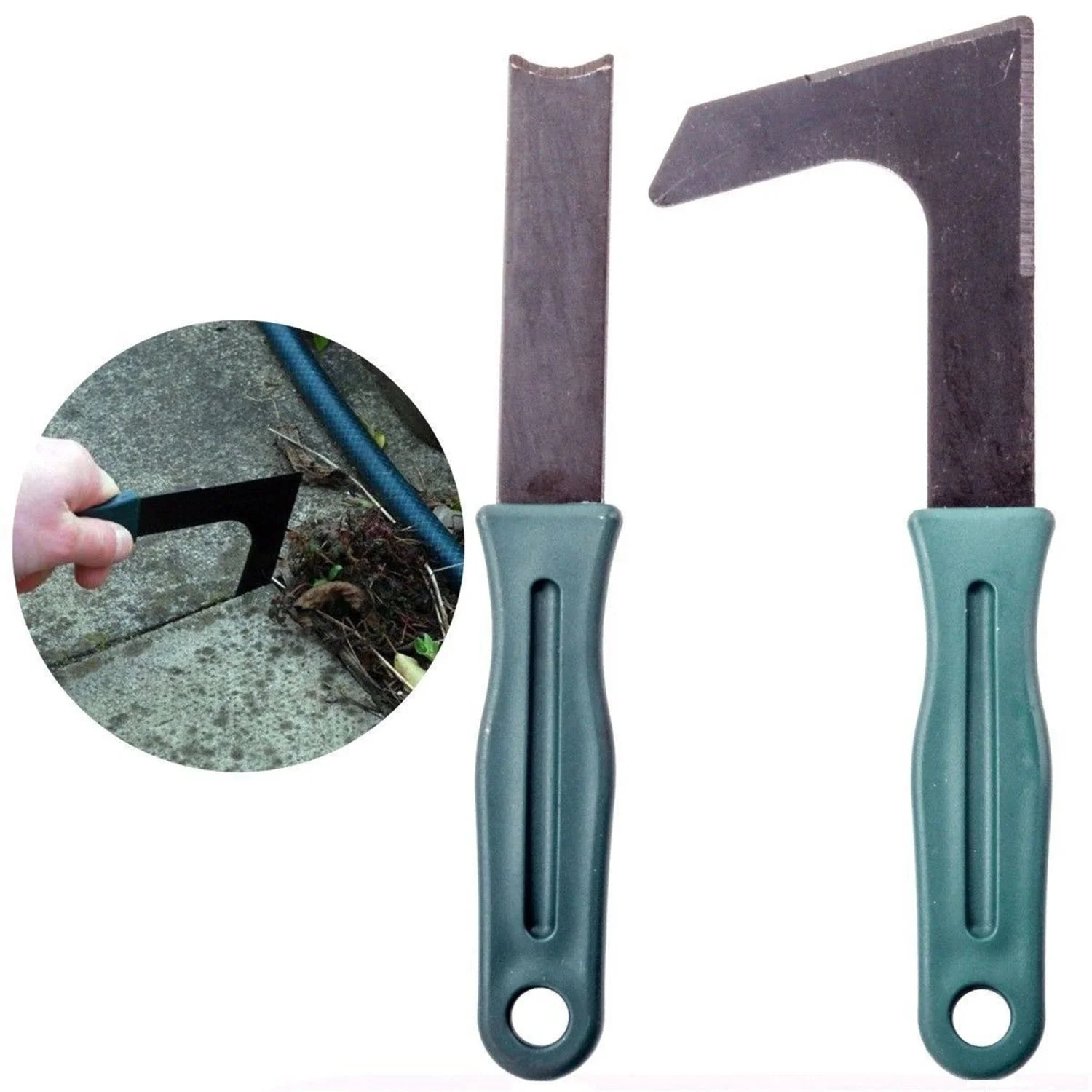 2pc Patio Weeder Tool Set Weed Weeding Remover Garden Paving Slab Groove Moss 