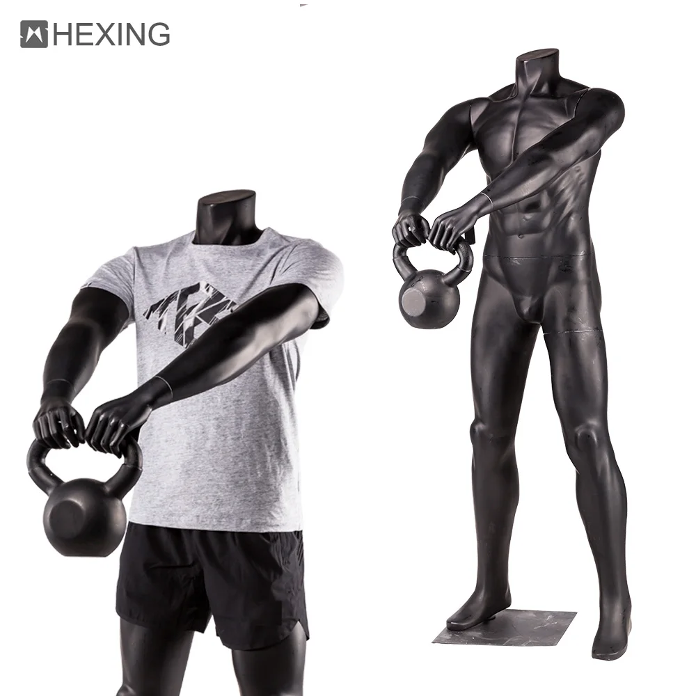 Clothes Display Used Plus Size Muscle Male Sport Black Mannequin