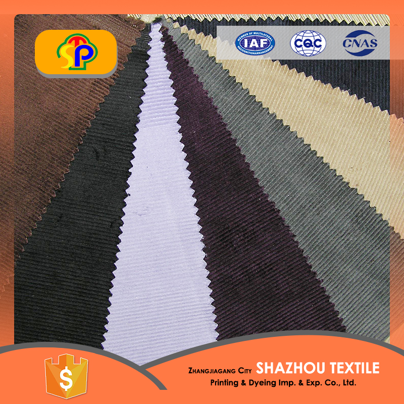 Дышащая хлопковая Вельветовая ткань