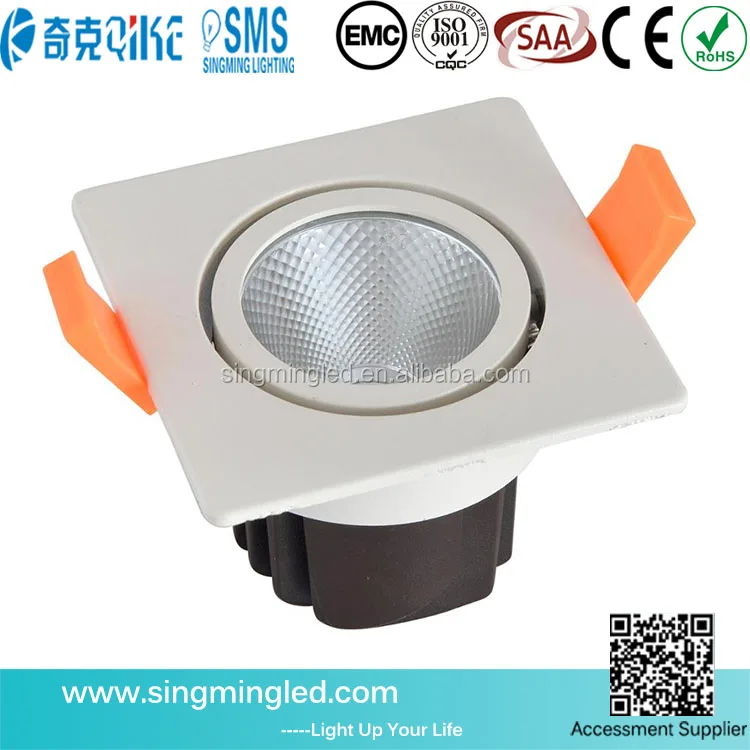 White shell LED COB Downlights Dimmable 7W 10W 15W recessed ceiling led down light IP40 Spot Light