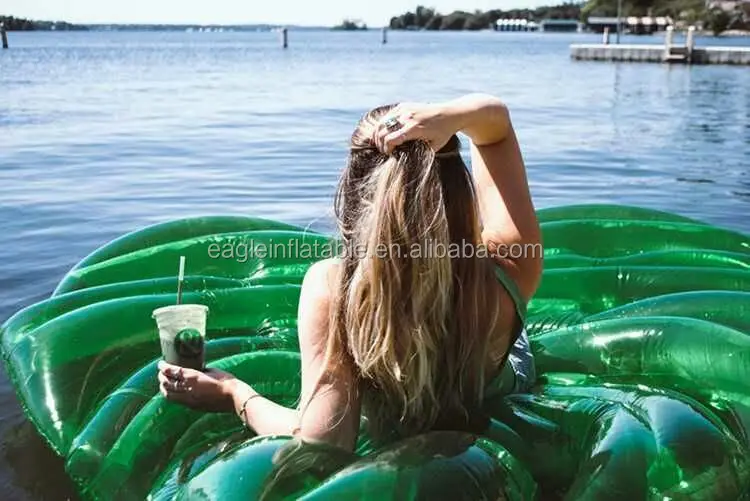 Factory Hot Selling New Float Inflatable Huge Leaf Floats Pool Party Beach Toy for Adults and Kids