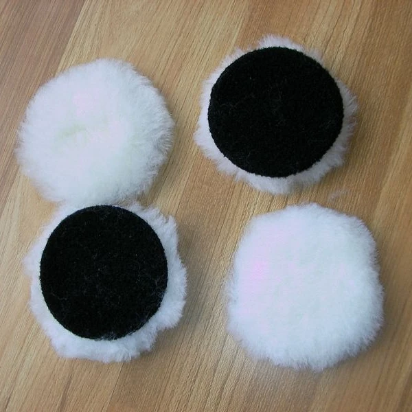 Набор шерстяных войлочных полировочных насадок для кузова автомобиля 2 шт. 5