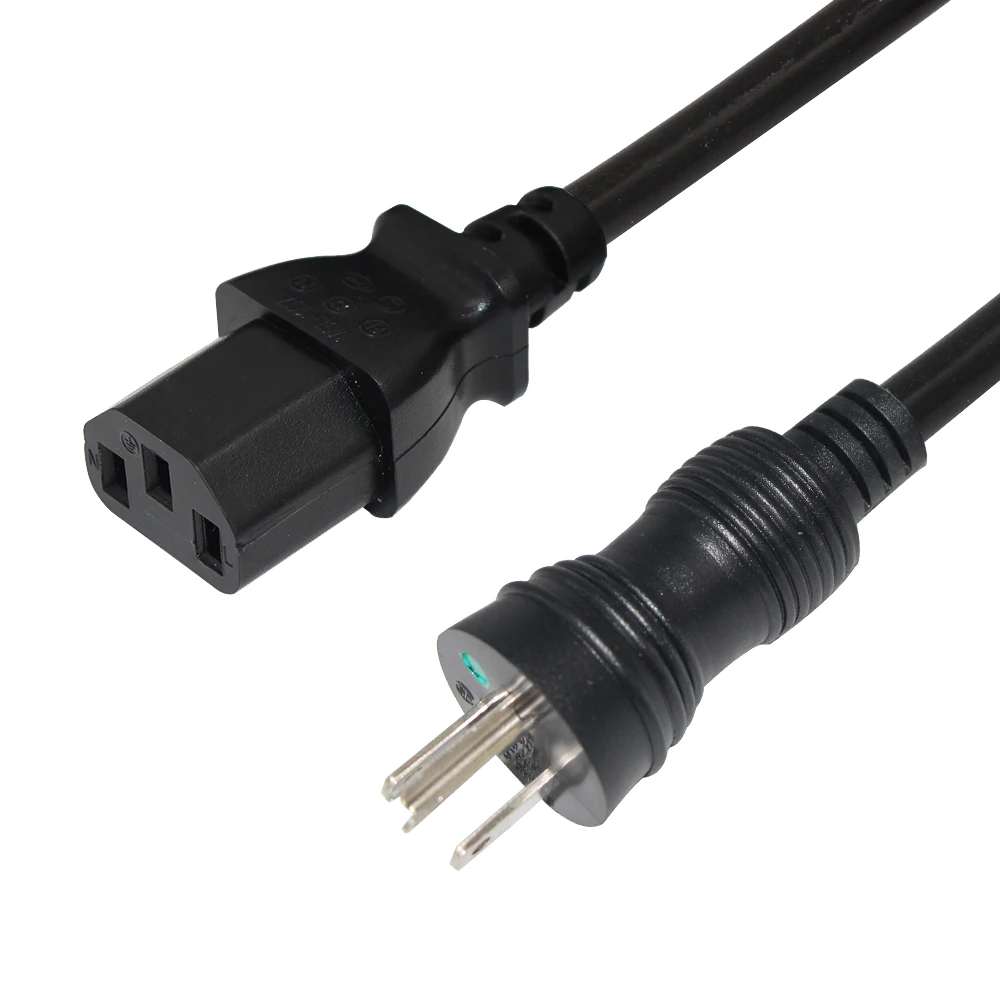 3Prong Plug with Pigtail Open Wire Power Cord 29