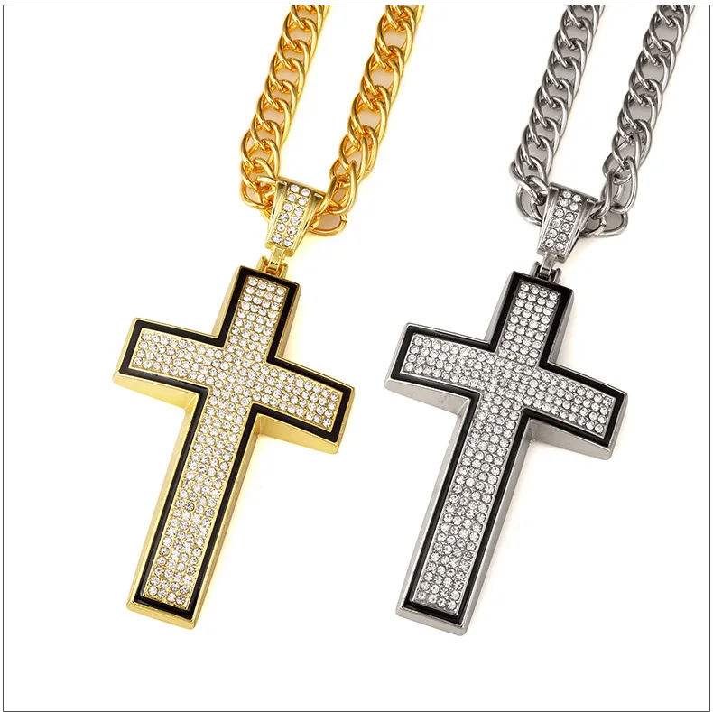 Latest Mens Gold Plated Large Cross 