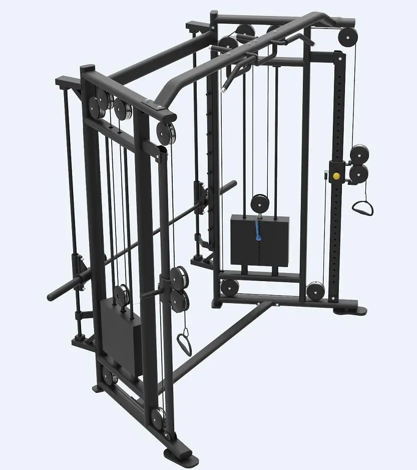 
Оборудование для фитнеса Jinggong, поперечная посадка, половинчатая стойка, силовая клетка для тренажерного зала 