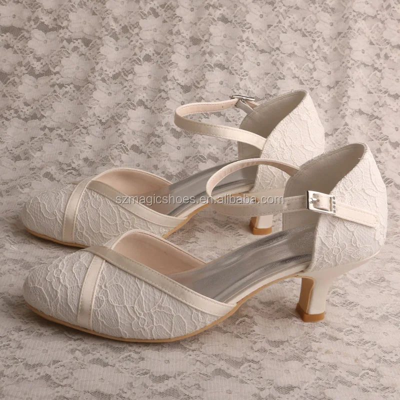 Bella Belle - Sophia - White Flower Wedding Shoes Lace Heels | The White  Collection