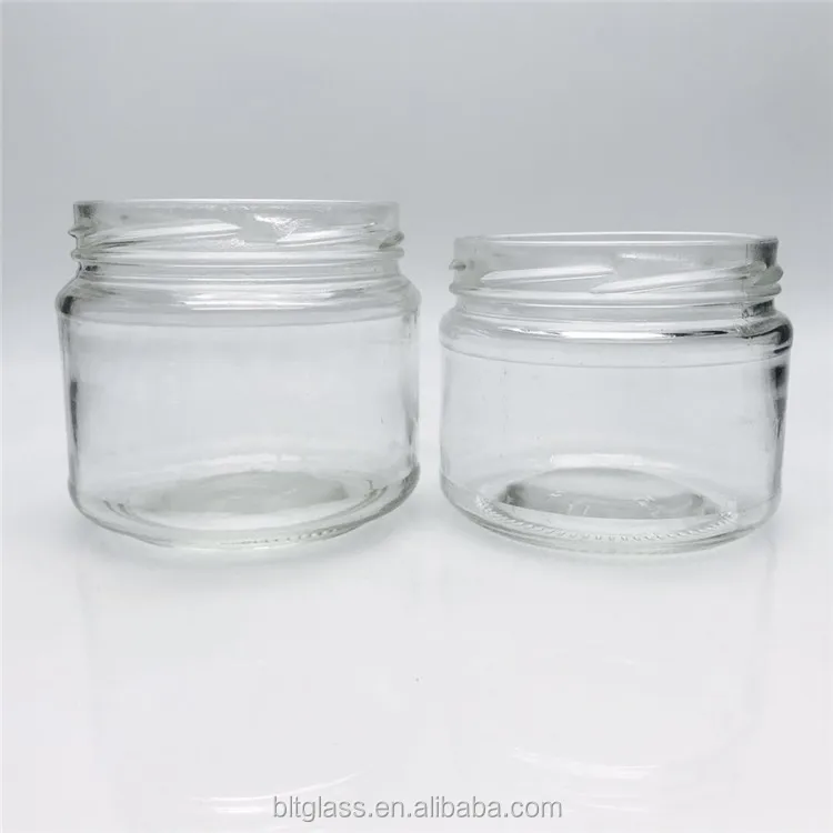 10oz 250ml 300ml in Stock Wide Mouth Breakfast Honey Bee Jam Hot Chilli Sauce Chutney Dressing Storage Glass Jar With Lug Lid