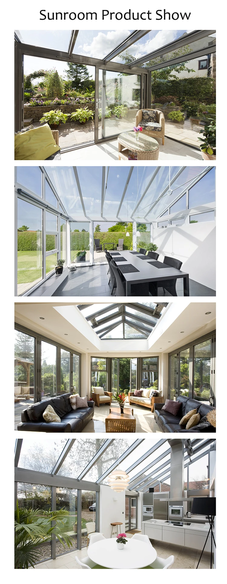 popular garden lowes design Aluminum frame glass house/sun room