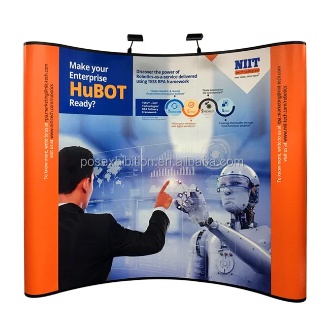 Details about   8ft Trade Show Display Backdrop Stand Frame Tension Fabric Exhibition Booth TOP! 