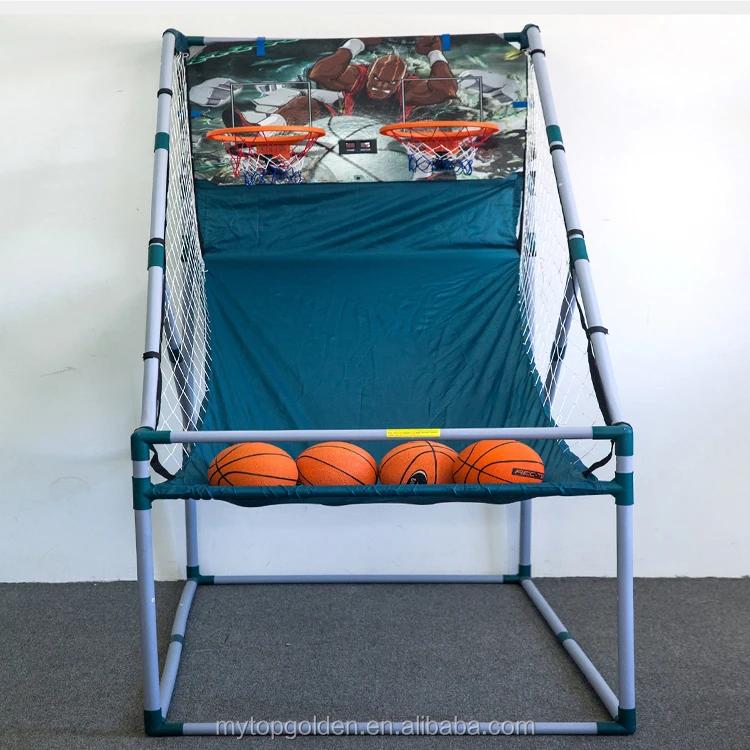 Arcade Double Shoot Basketball Game Machine for Two Players