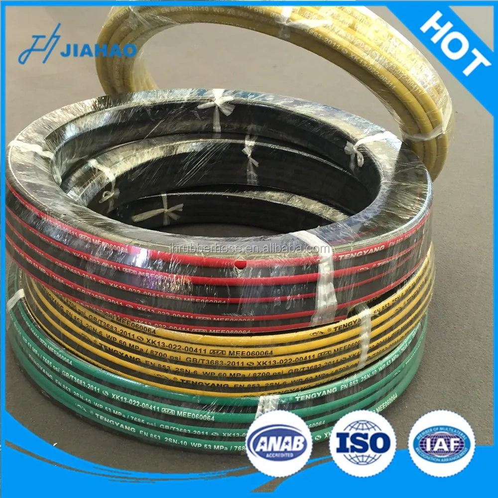 Tubo Alta Pressione Idraulico Tubo Flessibile Idraulico 1/2" X 18 1/2", Con Raccordi NPTM Maschio, Standard SAE 100R17, Pressione Max 3000 PSI Tubo SAE 100R17 - Foto 5