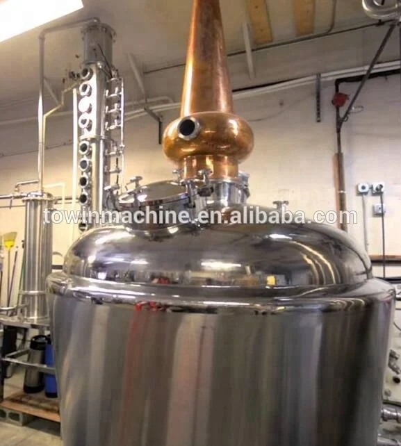 Подержанный спирт, 200 галлонов, Moonshine, медь, Вэньчжоу, машинное оборудование, колонковый дистиллятор для водки, 200 л, дистиллятор для водки на продажу