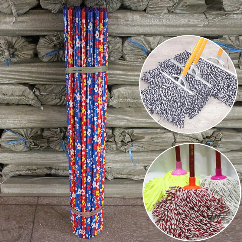 Оптовая продажа, популярные деревянные инструменты для уборки, ПВХ метла для цветов, метла, ручки, швабры, палочки
