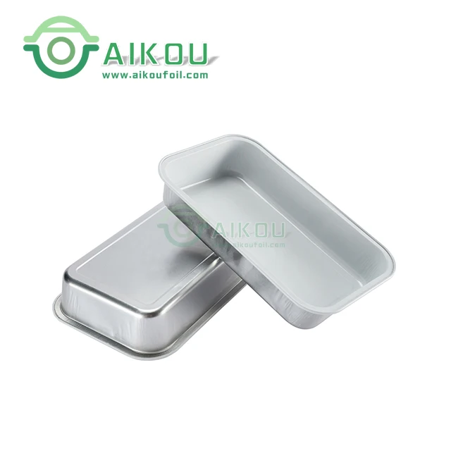 350ml Rectangular Food Grade Inflight Catering Food Serving Airline Aluminum Foil Tray/food Container/meal Tray