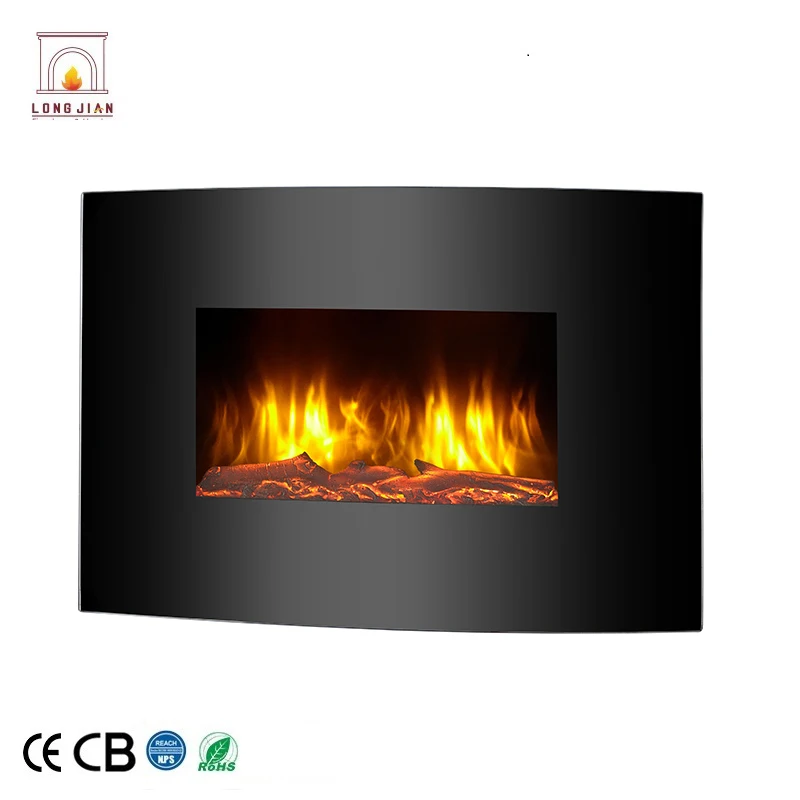 Wholesale Remote Control and Mechanical Control Electric English Style New Design Electric Fireplace With Resin Log Effect