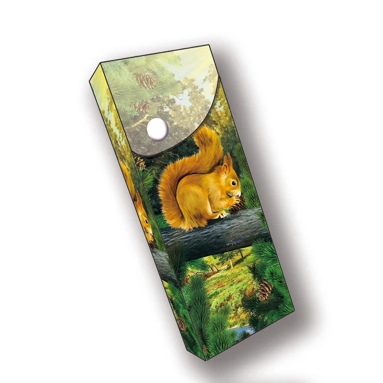 Рекламная Экологически чистая пластиковая 3D коробка для карандашей