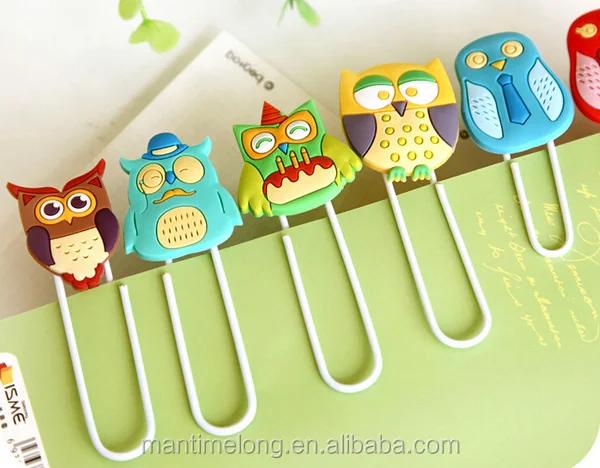 Cute Creative Owl Family Design Metal Paper Clip/DIY Multifunction Bookmark