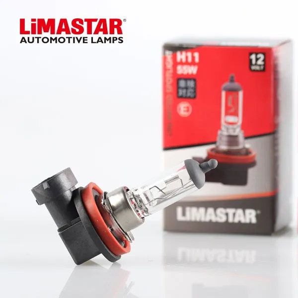 Limastar Auto Part Halogen Bulbs H11 12V 55W Clear