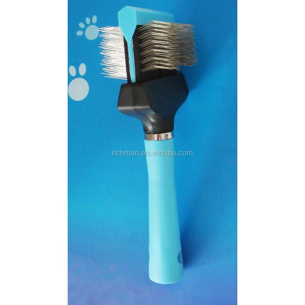 double sided slicker brush