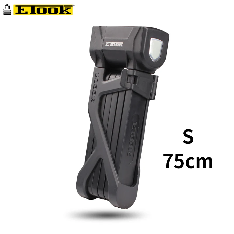 ETOOK ha venduto SECURE SLIVER Super Strong Bike pieghevole Lock lucchetto a catena di sicurezza per bicicletta con staffa per scooter elettrici per bici ETOOK ha venduto SECURE SLIVER Super Strong Bike pieghevole Lock lucchetto a catena di sicurezza per bicicletta con staffa per scooter elettrici per bici