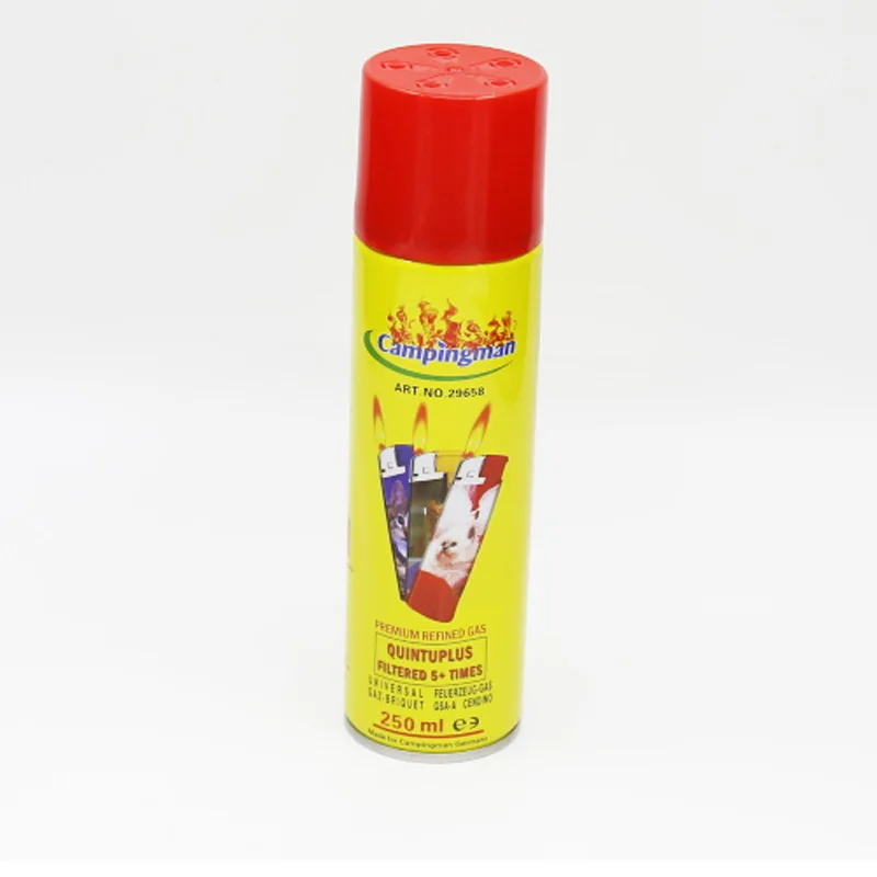 High Quality Factory 250ml Butane Lighter Gas