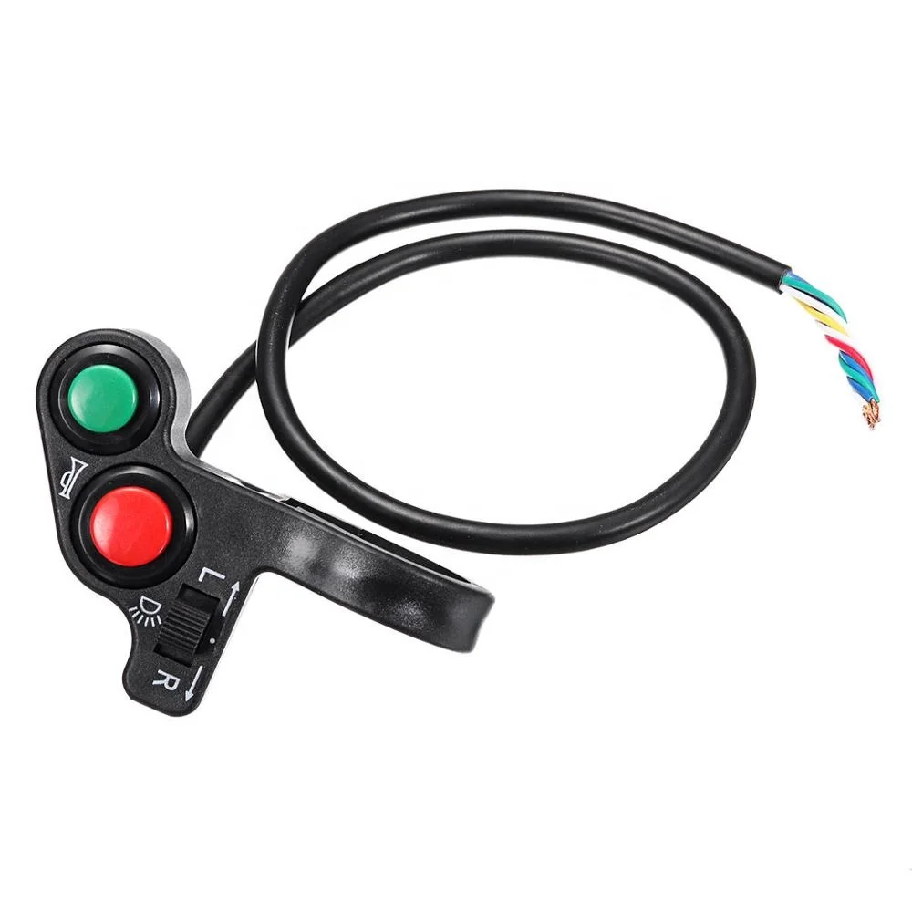 Универсальный для е-байка мотоцикла 22 мм руль крепление света рога вкл/выкл Индикатор сигнала переключатель звуковой сигнал свет кнопочный переключатель
