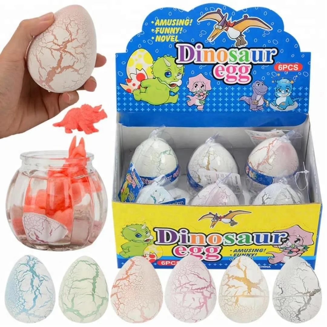 2018 new Big Size Colorful Dinosaur Eggs Hatching Growing Dinosaur Baubles Add Water Grow Funny Toys Children Kid Gift Magic Egg