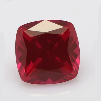 Cushion cut #5 ruby low price of synthetic ruby gems loose ruby rough stone