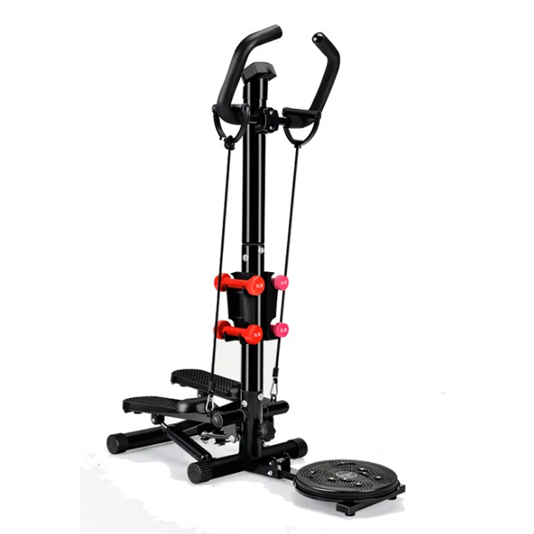 Adjustable Twist Stepper AB Body Workout Machine Aerobic Fitness Exercise Handle Bar and LCD Monitor