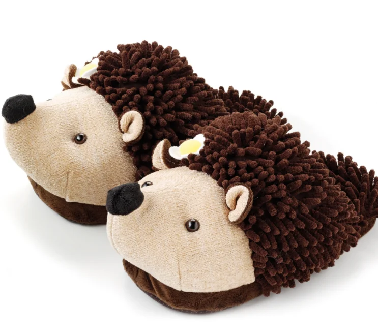 Plush Animal Slippers For Womens With 