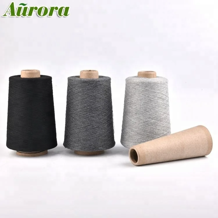 Sợi vớ màu Ne18/1 Đầu mở Sợi cotton dệt kim polyester tái sinh