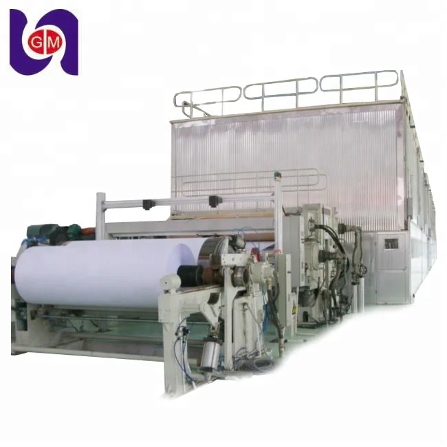 China Machine Paper Pulp School Exercise Book /Printing Paper Making Machine With Pulp Equipment