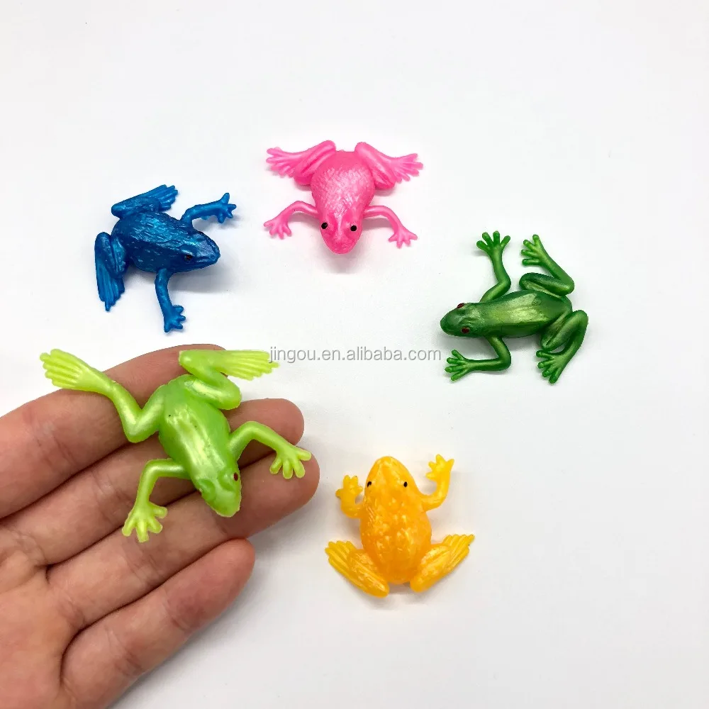 Wholesale Soft Bulk Sticky Frog Toy TPR for Vending Capsule