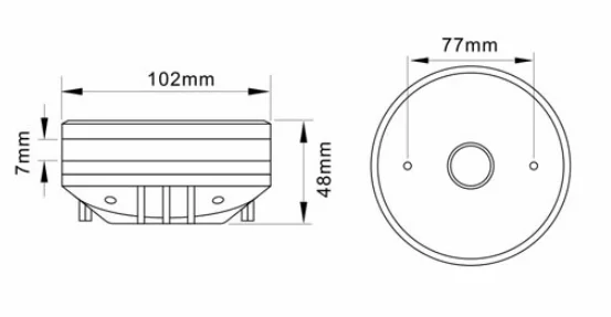 1 Inch Titanium Neodymium HYT-44-006 Compression Driver Neo Magnet Speaker Tweeters for Line Array Speaker Systems