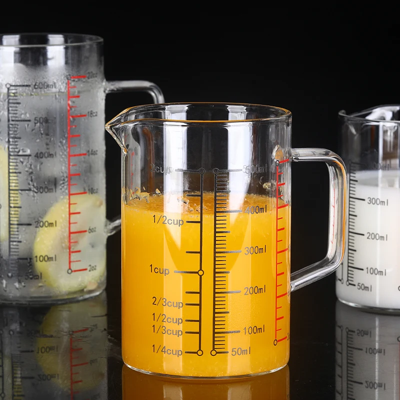 High Borosilicate Glass Measuring Cup Thickened Transparent - Temu
