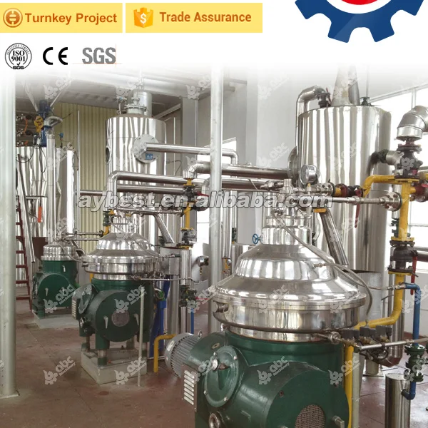 100TPD Large Continuous Oil Refining Machine for Edible Palm Kernel Soybean Mustard Oil