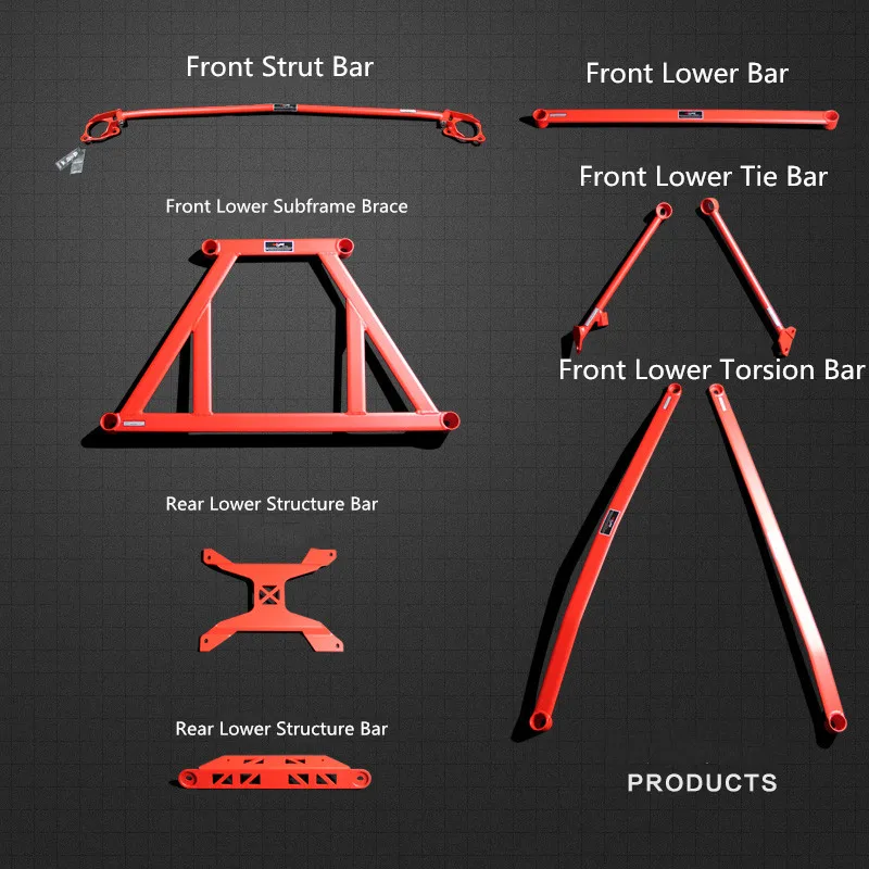 LVTU Hight Performance Upgrade Strut Tower Bar for Honda Jade 2013-2019  Racing Car Torsion Bar Tie Rod Subframe Brace