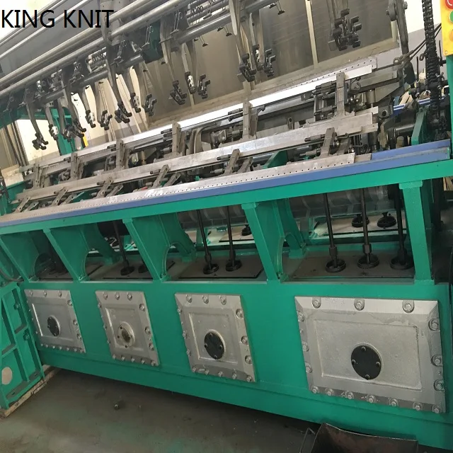High-Speed Raschel Warp Knitting Machine with Double Jacquard Blanket