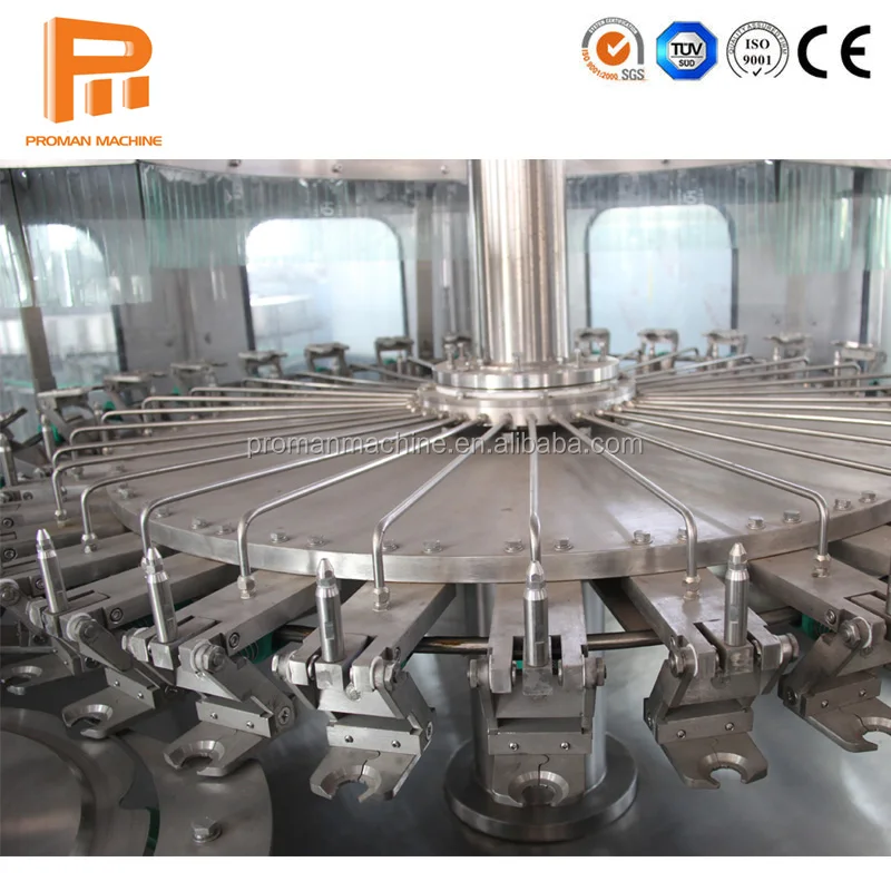 Full Automatic Three in One Bottled Pure Mineral Water Cleaning Filling and Sealing Machine