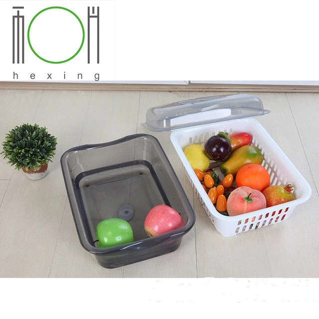 PP Plastic Rectangular Colander Strainers Set with Lid