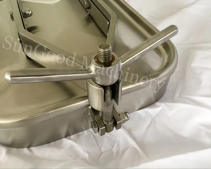 
 Небольшой квадратный люк SUS316/санитарная крышка люка/Люк из нержавеющей стали  