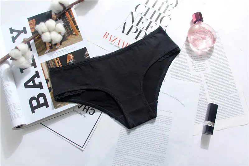 Confezione Da 6 Slip Bikini Donna Pantaloni Di Cotone - Foto 7