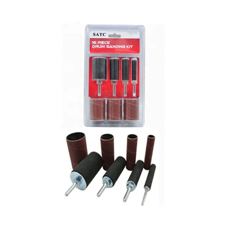 Hand Drill or Flexible Shaft 16 Drum Sanding Sleeves for Sanding Contours with Your Drill Press 