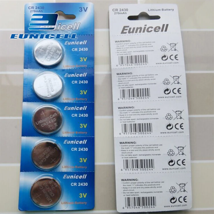 Eunicell Cr2430 Battery Cross Reference Cr2340 3v Lithium Battery