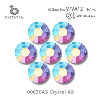 Preciosa Viva12 crystal ab czech hot fix rhinestone