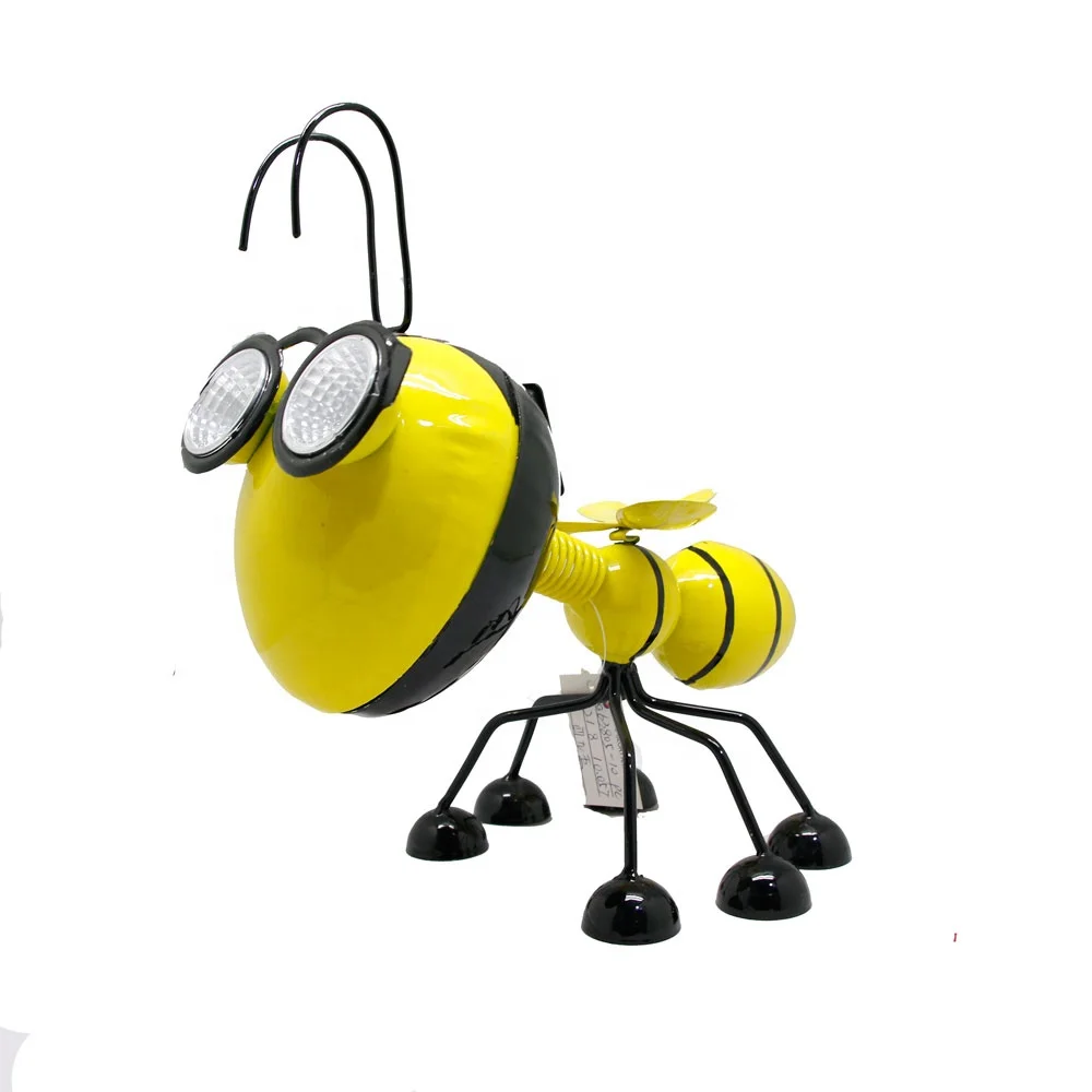 Yellow Insect Solar Hornet Lamp with Garden Lighting